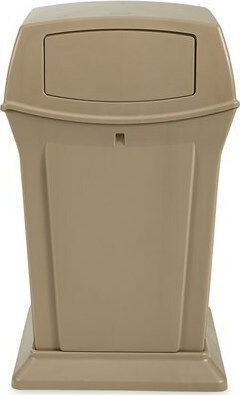 Rubbermaid Ranger Plastic Waste Bin 170lt Beige