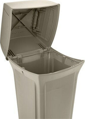 Rubbermaid Ranger Plastic Waste Bin 170lt Beige
