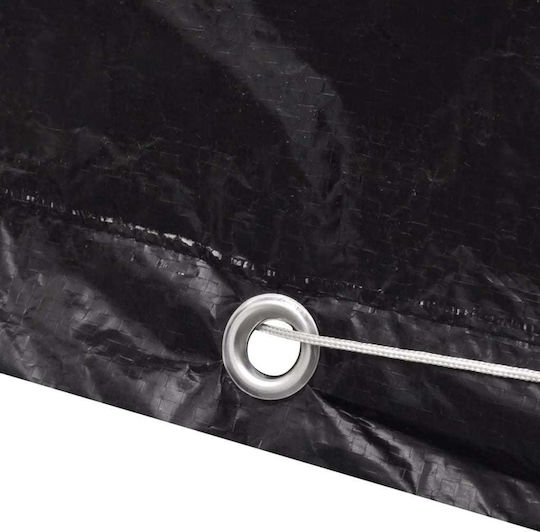 vidaXL Waterproof Dining Table Cover Black 260x260x90cm 2pcs