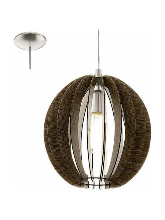 Eglo Cossano Pendant Light Single-Light for Socket E27 Brown