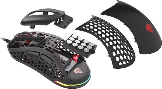 Genesis XENON 800 RGB Gaming Ποντίκι 16000 DPI Μαύρο
