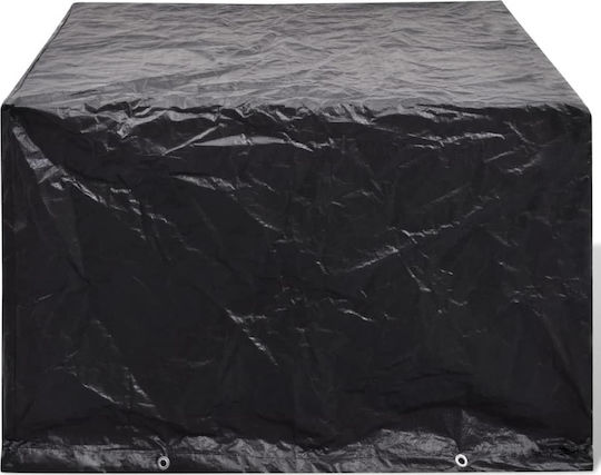 vidaXL Waterproof Dining Table Cover Black 135x135x90cm 2pcs