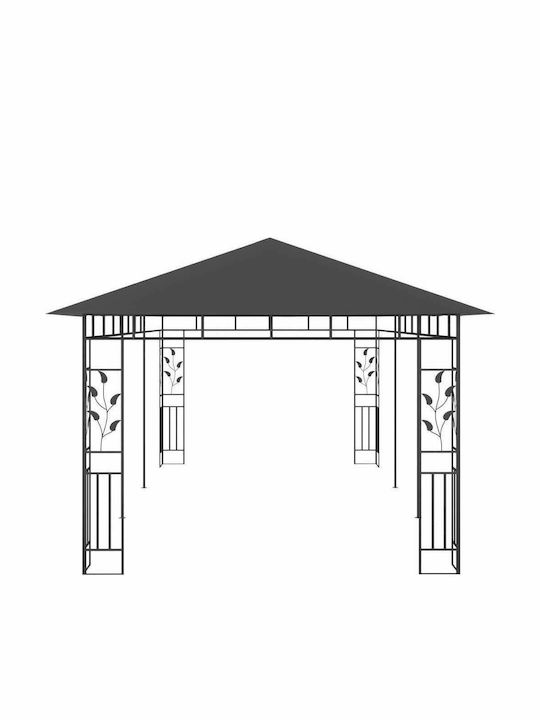 vidaXL Gazebo Garten Charcoal 6x3m