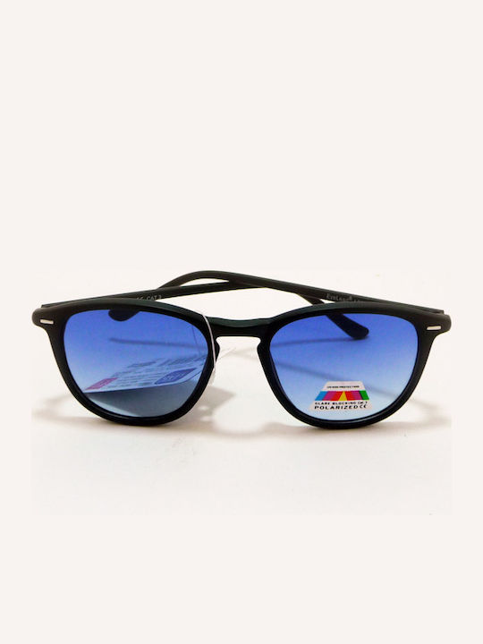 Eyelead L667 Sunglasses with Black Plastic Frame and Blue Lens L 667