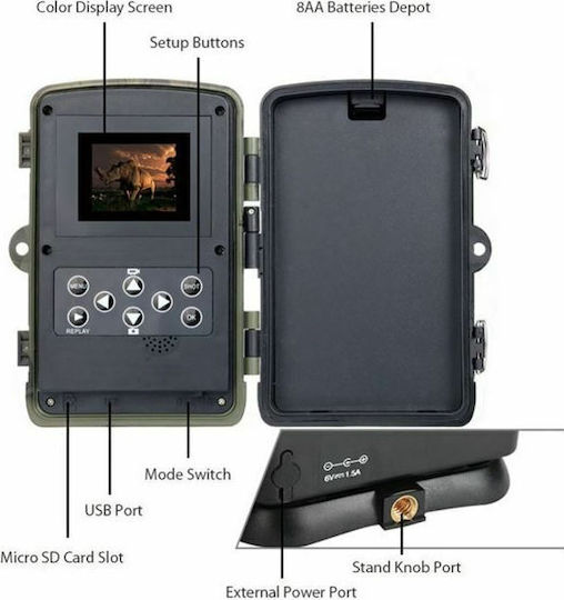 Clever SecurityCam Waterproof Hunting Camera Night Vision with Motion Detection