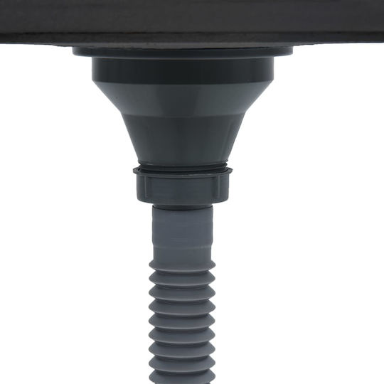 vidaXL Ένθετος Νεροχύτης Inox Brushed Μ44xΠ44cm Ασημί