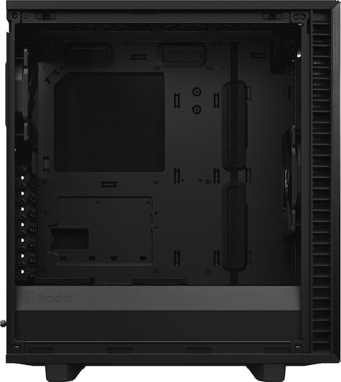 Fractal Design Define 7 Compact Dark Tempered Glass Gaming Midi Tower Κουτί Υπολογιστή με Πλαϊνό Παράθυρο Μαύρο