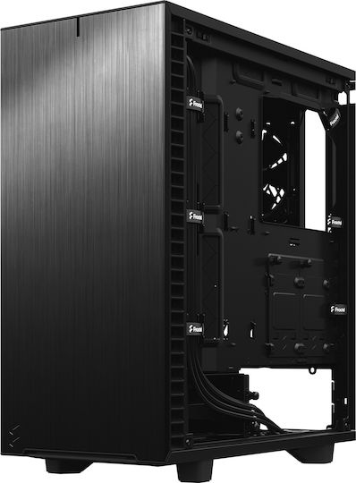 Fractal Design Define 7 Compact Dark Tempered Glass Gaming Midi Tower Κουτί Υπολογιστή με Πλαϊνό Παράθυρο Μαύρο