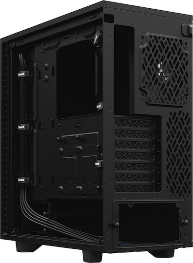 Fractal Design Define 7 Compact Light Tempered Glass Gaming Midi Tower Κουτί Υπολογιστή με Πλαϊνό Παράθυρο Μαύρο