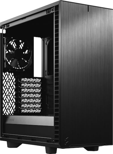 Fractal Design Define 7 Compact Light Tempered Glass Gaming Midi Tower Κουτί Υπολογιστή με Πλαϊνό Παράθυρο Μαύρο