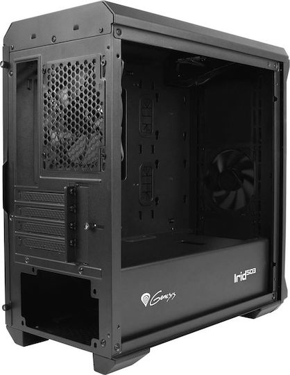 Genesis Irid 503 Gaming Micro Tower Κουτί Υπολογιστή με Πλαϊνό Παράθυρο Μαύρο