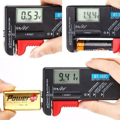 03002BTS80BK-510330 Digitale Batterietester mit Hebel zur Einstellung der Batteriegröße