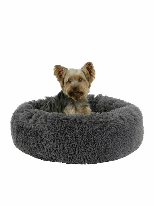 Kerbl Cosy Bed Fluffy Poof pentru Câini Gri 60x60cm