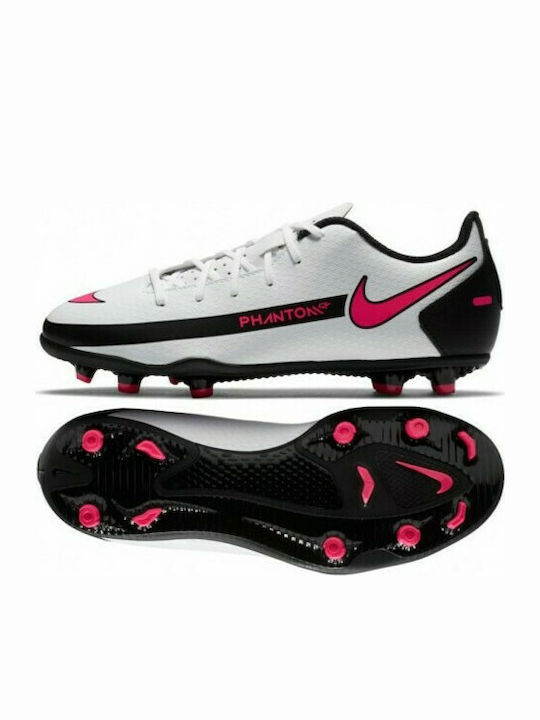 Phantom GT Club FG/MG Kids Soccer Cleats Molded White