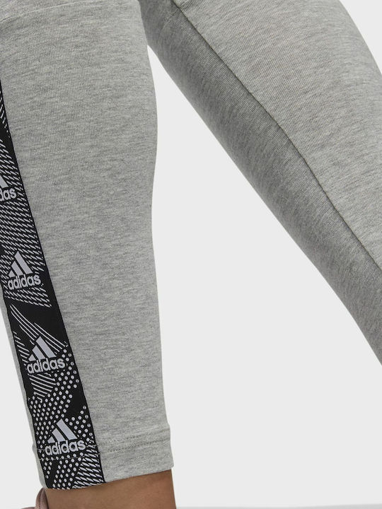 Essentials Tape Women's Long Training Legging High Waisted Gray