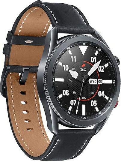 Galaxy Watch3 LTE Edelstahl 45mm Wasserdicht mit eSIM und Pulsmesser (Mystic Black)