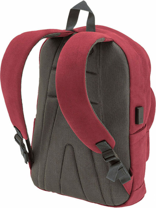 Polo Bole Rot Schulranzen Rucksack Junior High-High School in Burgundisch Farbe 25Es 2021