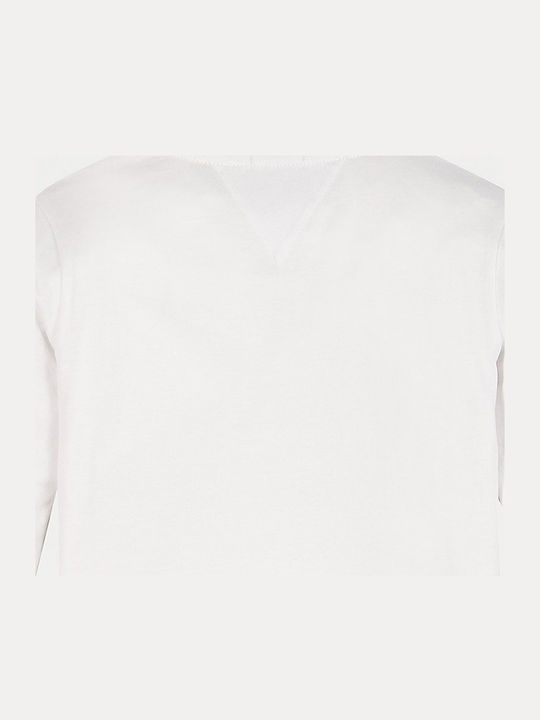 Kids' Shirt Long Sleeve White ESSENTIAL