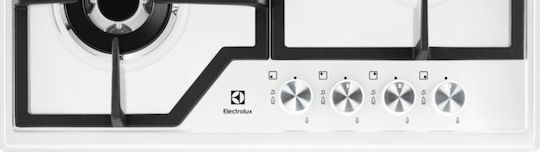 Electrolux Gaskochfeld Autonom 59.5x51εκ. Weiß