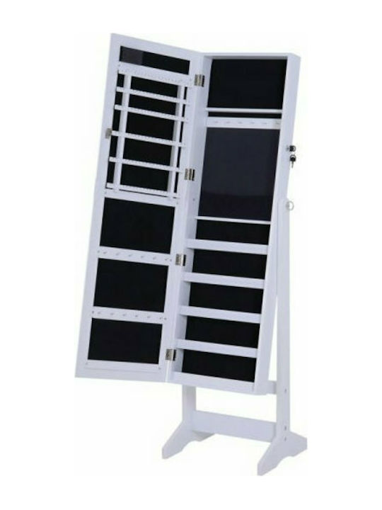 HomCom Καθρέπτης με Λευκό Ξύλινο Πλαίσιο 146x40cm