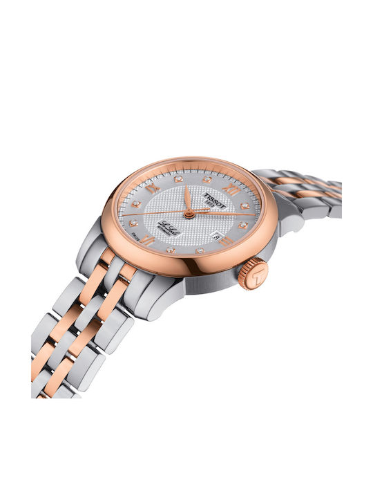 Tissot Le Locle Women's Watch Automatic with Silver Metal Bracelet
