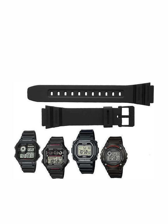 Casio Rubber Strap Black 18mm Casio Rubber Strap Black 18mm