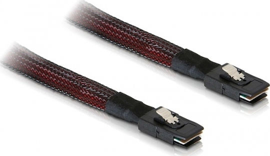 DeLock Mini SAS - Mini SAS Cable 1m Μαύρο (83073)
