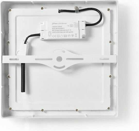 Nedis Platz Draußen LED Panel 18W mit Kaltweiß Licht 6500K