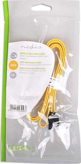 Nedis 7-Pin SATA III - 7-Pin SATA III 100cm Κίτρινο CCGP73250YE10