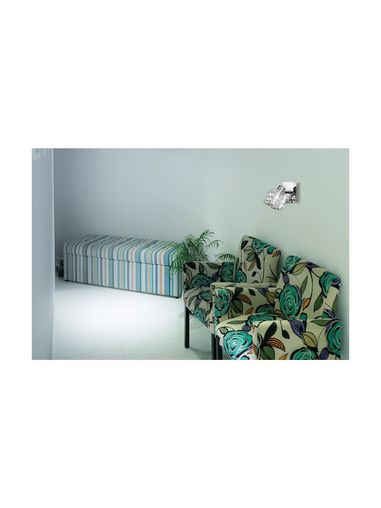 Trio Lighting Jail Single Spot with Socket G9 in Silver Color