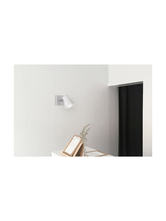 Trio Lighting Antony Single Spot with Socket GU10 in Silver Color
