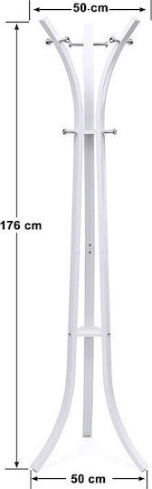 Songmics Калъф за дрехи Метал Бял 50x50x176см