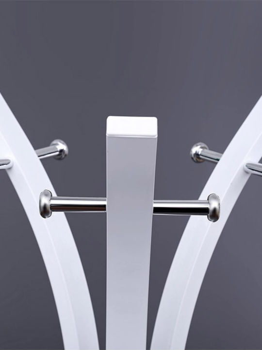Songmics Cuiere de podea Metal Alb 50x50x176cm