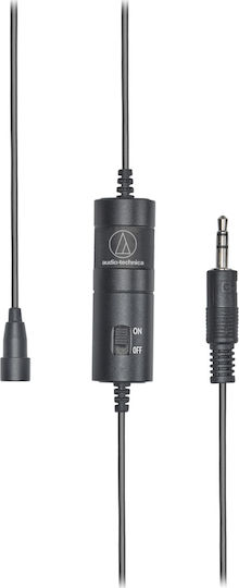 Audio Technica ATR3350xiS Kondensator (Kleine Membran) Mikrofon 3,5mm Πέτου, Clip On für Kamera