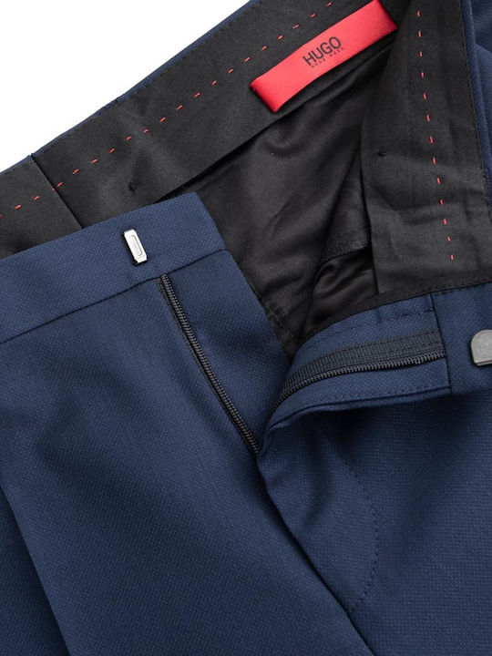 Hesten204 Trousers Suit in Slim Fit Navy Blue