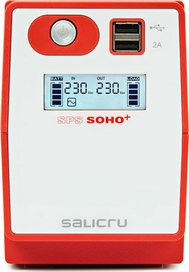 Salicru SPS 850 SOHO+ UPS Line-Interactive 850VA 360W с 2 Schuko Гнезда