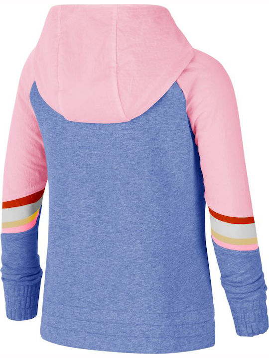 Nike Παιδική Ζακέτα Φούτερ Sportswear Heritage Μπλε