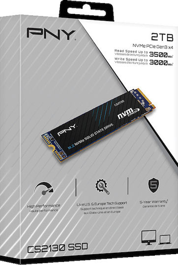 PNY CS2130 SSD 2TB M.2 NVMe PCI Express 3.0 M280CS2130-2TB-RB