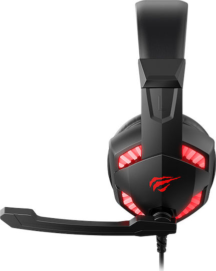 Havit H2032D Over Ear Gaming Headset με σύνδεση 3.5mm / USB