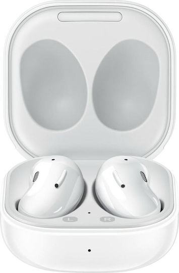 Samsung Galaxy Buds Live Bluetooth Handsfree Ακουστικά με Αντοχή στον Ιδρώτα και Θήκη Φόρτισης Mystic White
