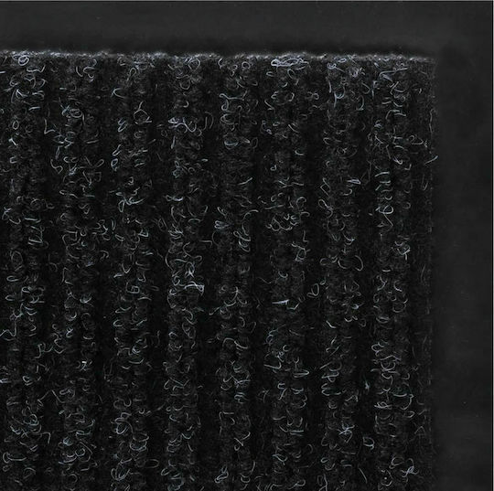 vidaXL Fußmatte Sisal mit rutschfester Unterlage Schwarz 90x120cm