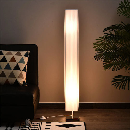 HomCom Stehlampe H120cm. Weiß HomCom Stehlampe H120cm. Weiß