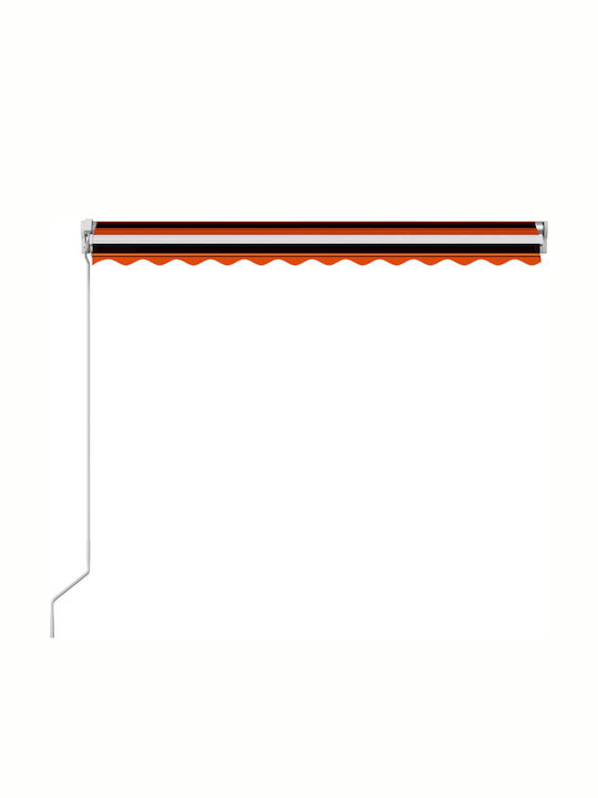 vidaXL Terrace Wall Tent Orange 3x2.5cm