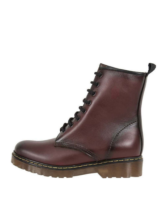 Ghete Dama Bocanci Din Piele Burgundy