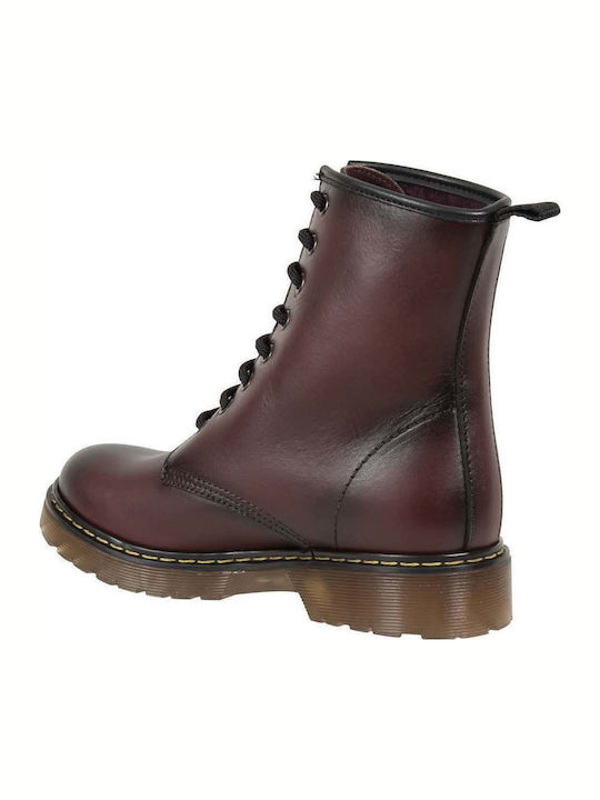 Ghete Dama Bocanci Din Piele Burgundy