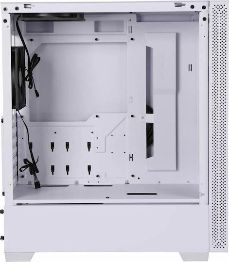 Lian Li Lancool 205 Gaming Midi Tower Κουτί Υπολογιστή με Πλαϊνό Παράθυρο Λευκό