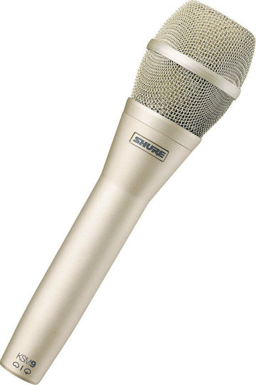 Shure KSM9 Kondensatormikrofon XLR Handgemacht für Gesang in Gold Farbe