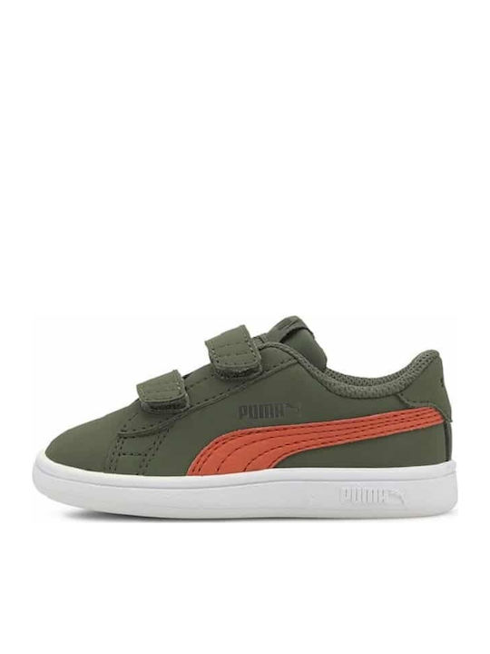 Puma Kids Sneakers Smash with Scratch Khaki