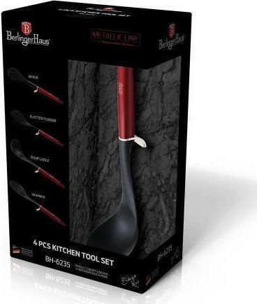 Berlinger Haus Plastic Cooking Utensil Set Brown Metallic Line 4pcs