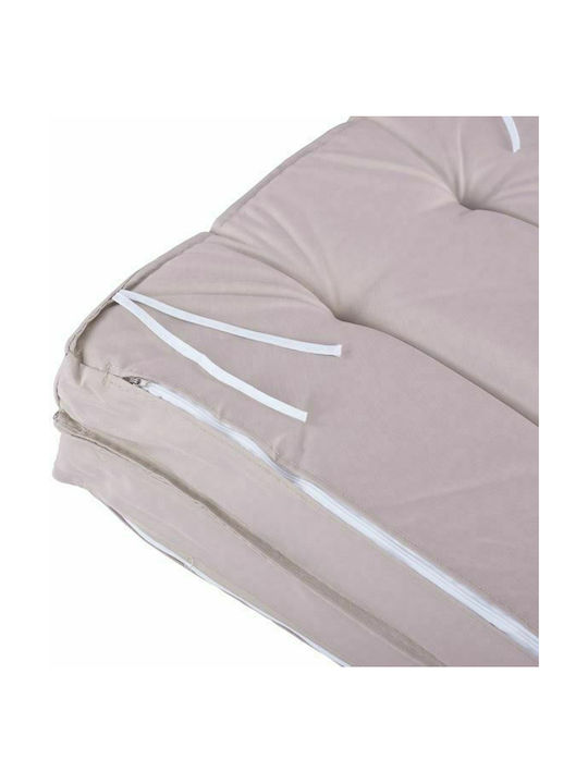 HomeMarkt Garden Chair Cushion with Backrest Beige 46x100cm